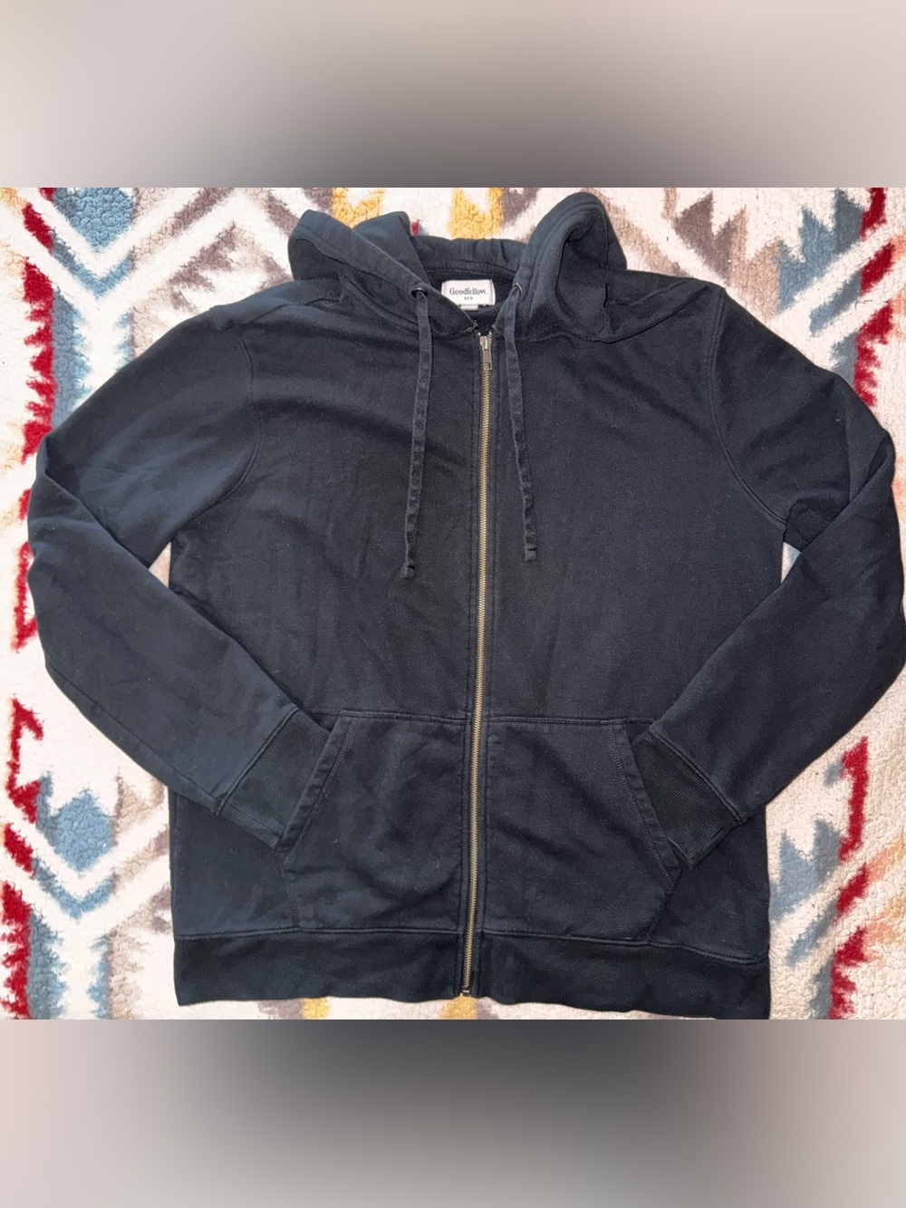 Goodfellow & Co Black Full-Zip Hoodie Jacket